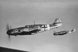 109f: German fighter plane Messerschmitt Me 109F, 1942