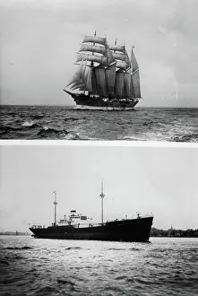 Masted: The German five-masted schooner WERNER