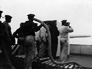 Approaches: German flakship ready for action, 1915