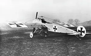 Horsepower: German Fokker E I fighter plane, WW1