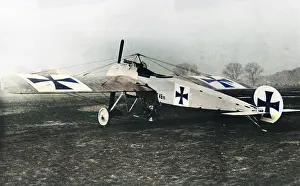 Horsepower: German Fokker E I fighter plane, WW1
