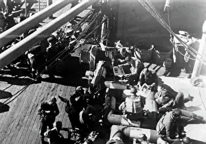 Jackets: German freighter on its way to the Eastern Front, 1941