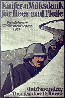 Funding: German fundraising poster, WW1