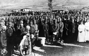 Funerals: German funeral service at the southern eastern front dur