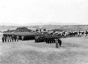 Tsingtau: German garrison parade ground in Tsingtao, 1901