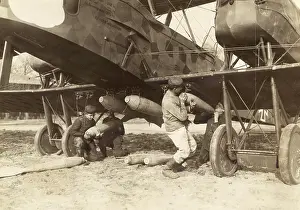 Undercarriage: German Gotha G.V heavy bomber, WW1