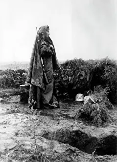 Sentry: A German guard near Orel, 1943