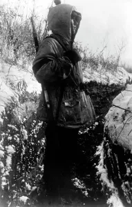 Woolen: German guard post on the southern Eastern front, Novembe