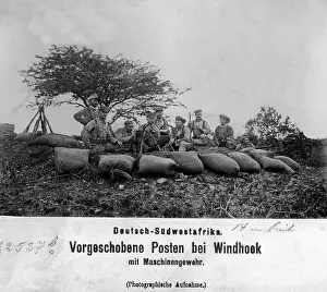 Tribes: German guard at Windhoek, 1905