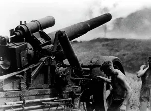 Gunners: German gunners in the southern section of the