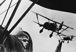 Henschel: German Henschel Hs 123 Fighter Planes, 1941