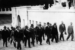 Ricci: German industrialists in Rome, 1936