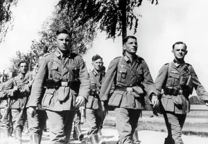 Noncommissioned: German infantry during the advance on the Eastern Front