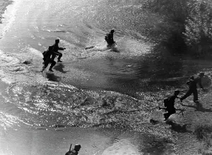 German Soviet: German infantry during an attack in Ukraine, 1941
