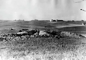 German infantry in conquered trenches on the Eastern Front