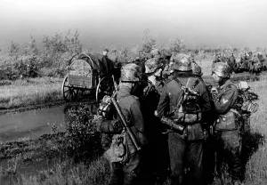 Mottled: German infantry on the Donets front, June 1942