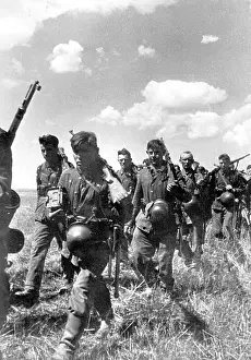 Zitadelle: German infantry marched to the front, 1943