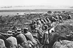Tommies: German Infantry in a trench during WW1