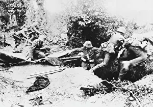 Noyon: German infantry WWI