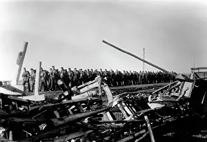 Barricades: German infantrymen at the southern sector of the Eastern