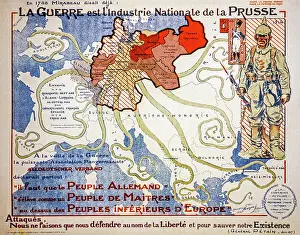 Arterra - Collection Philippe Clément: German invasion as giant octopus during WW1