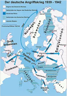 Blitzkrieg: German Invasion Map 1939-1942