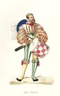 Felt Hat: German Landsknechte drummer, 16th century