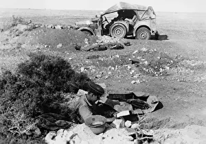 Foxhole: German Luftwaffe officer in North Africa, 1942
