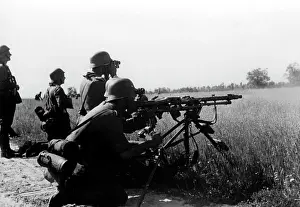 Muller: German machine gun - Eastern Front, 1941