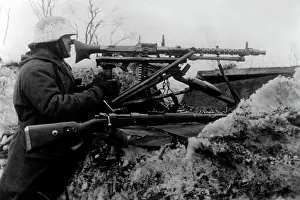 Poste: German machine gun - Eastern Front, 1942