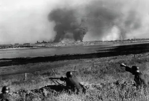 German Soviet: German machine gun position on the Eastern Front, 1941