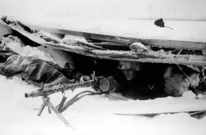 Portion: German machine gun position on the Eastern Front, 1941
