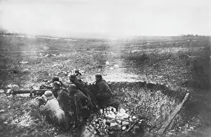 Craters: German machine gun WWI