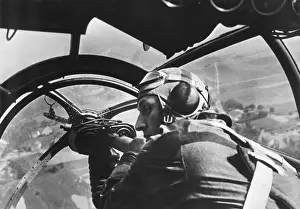 Lcgr1404: German machine gunner in an airplane during first