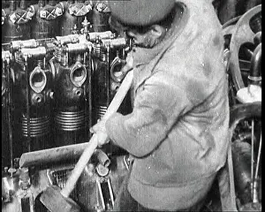 Apart: German Man Breaking Apart Engine Blocks With