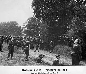 Ashore: German marines, 1907
