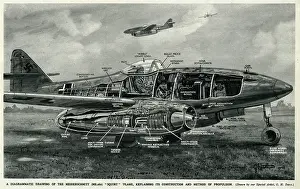 Diagrammatic: German ME262 Squirt Plane by G. H. Davis