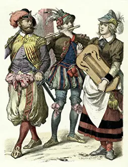 Doublet: German men in costume