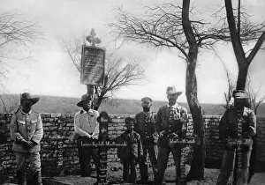 Attendant: German military cemetery in German Southwest Africa, 1905