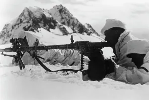 Heeresgruppe: German mountain troops on Mount Elbrus, 1942