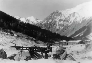 Poetsch: German mountain troops on Mount Elbrus, 1942