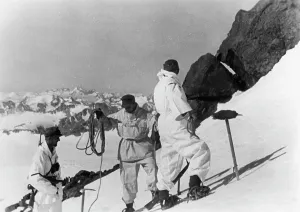 Heeresgruppe: German mountain troops on Mount Elbrus, 1942