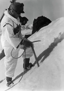 Heeresgruppe: German mountain troops on Mount Elbrus, 1942