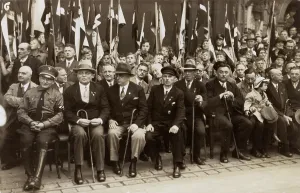 Neuss: German Nationalist Event - Perhaps a parade or demonstration