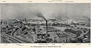 Leipzig: German naval base and Royal Dockyards, Kiel. From
