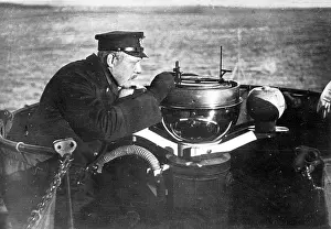 Compass: German naval officer with compass