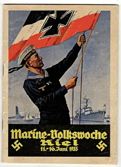 Cardboard: German Navy Propaganda brochure, 1935