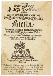 Postillion: GERMAN NEWS SHEET 1678