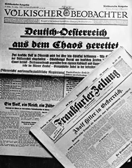 Beobachter: German newspaper on the day of the annexation of Austria