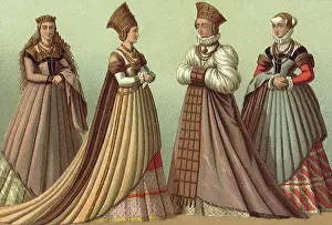 Racinet: Four German Noblewomen